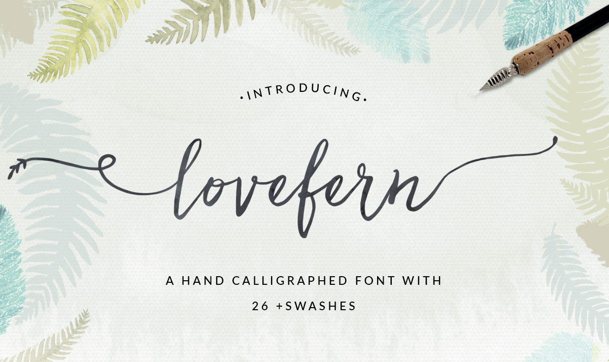 free font with swash tail